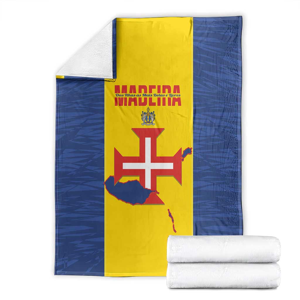 Maderia Day Blanket Pearl of the Atlantic Flag Style - Wonder Print Shop