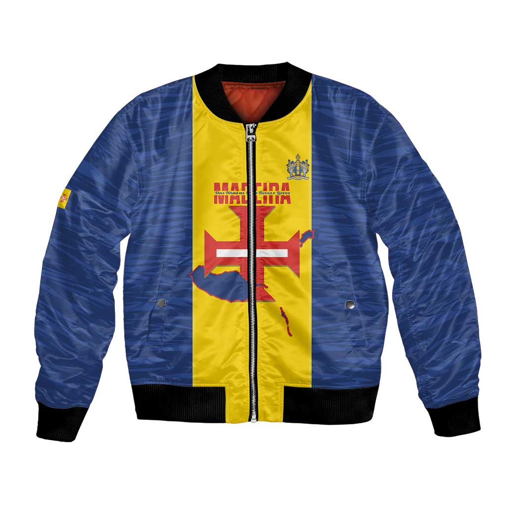 Maderia Day Bomber Jacket Pearl of the Atlantic Flag Style - Wonder Print Shop