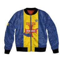 Maderia Day Bomber Jacket Pearl of the Atlantic Flag Style - Wonder Print Shop