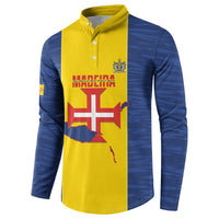 Maderia Day Button Sweatshirt Pearl of the Atlantic Flag Style - Wonder Print Shop