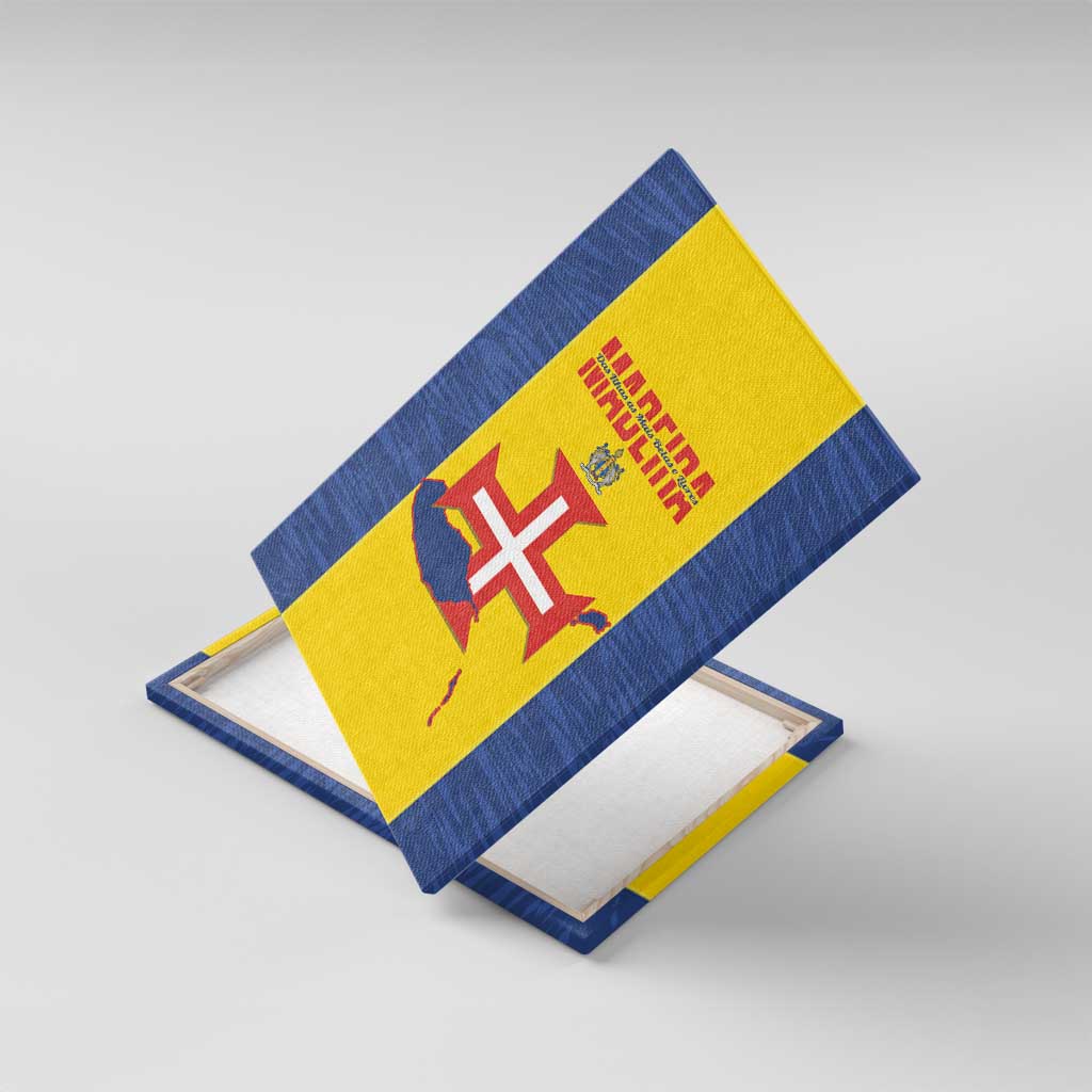 Maderia Day Canvas Wall Art Pearl of the Atlantic Flag Style - Wonder Print Shop