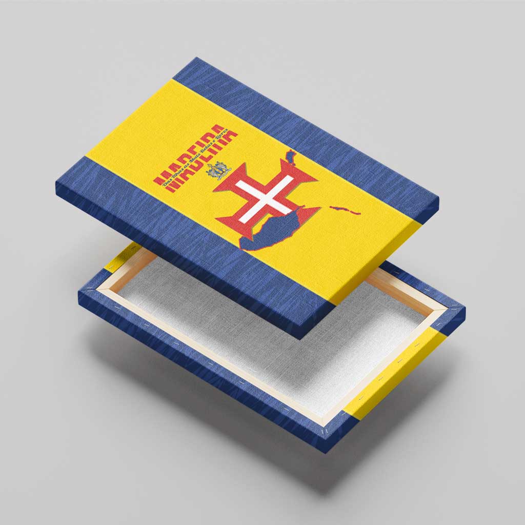 Maderia Day Canvas Wall Art Pearl of the Atlantic Flag Style - Wonder Print Shop