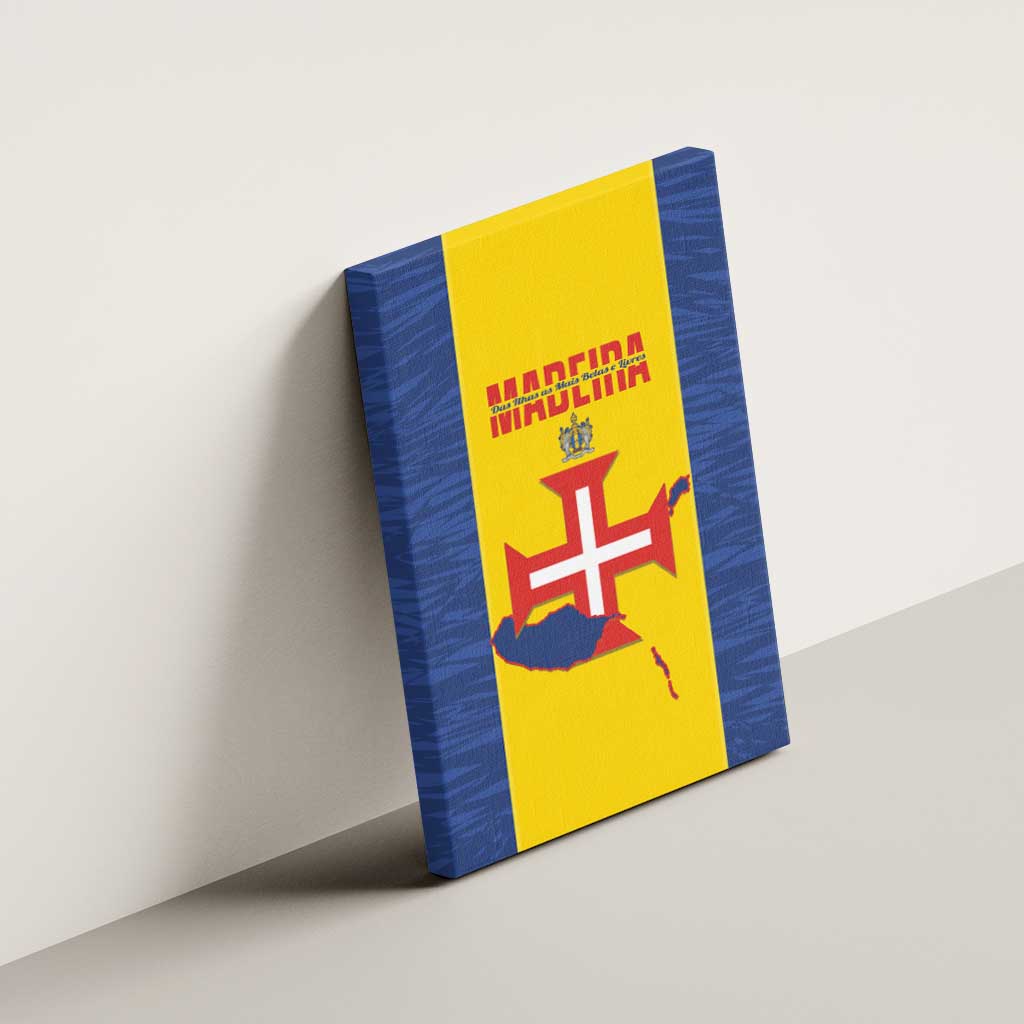 Maderia Day Canvas Wall Art Pearl of the Atlantic Flag Style - Wonder Print Shop