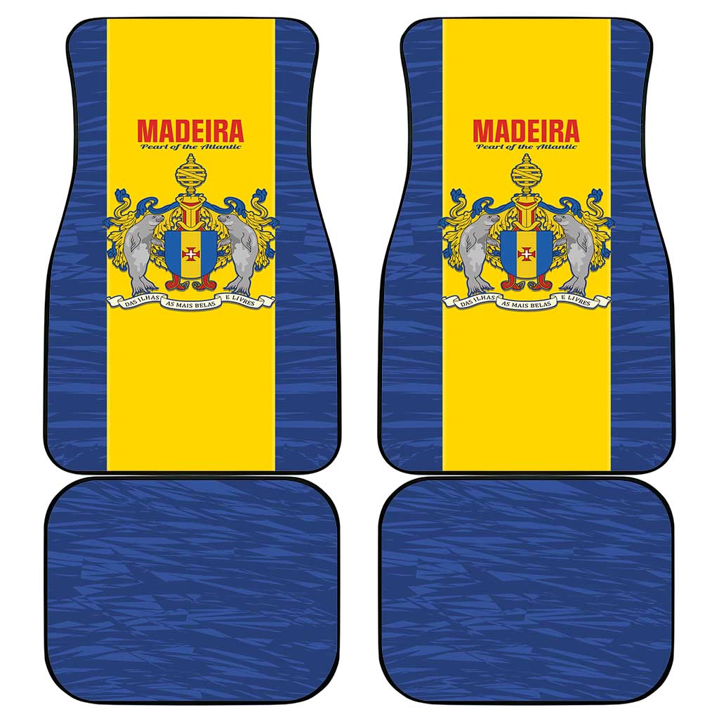 Maderia Day Car Mats Pearl of the Atlantic Flag Style - Wonder Print Shop