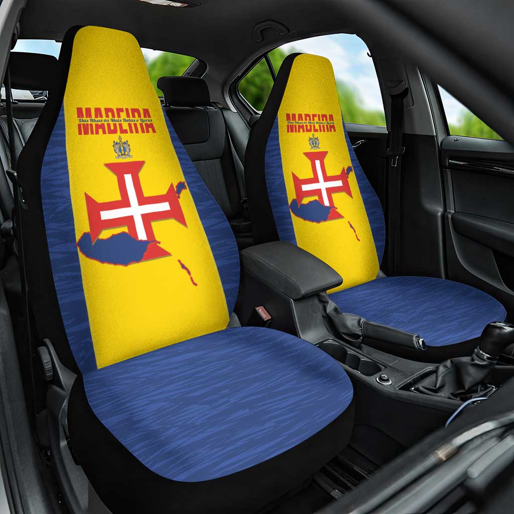 Maderia Day Car Seat Cover Pearl of the Atlantic Flag Style - Wonder Print Shop