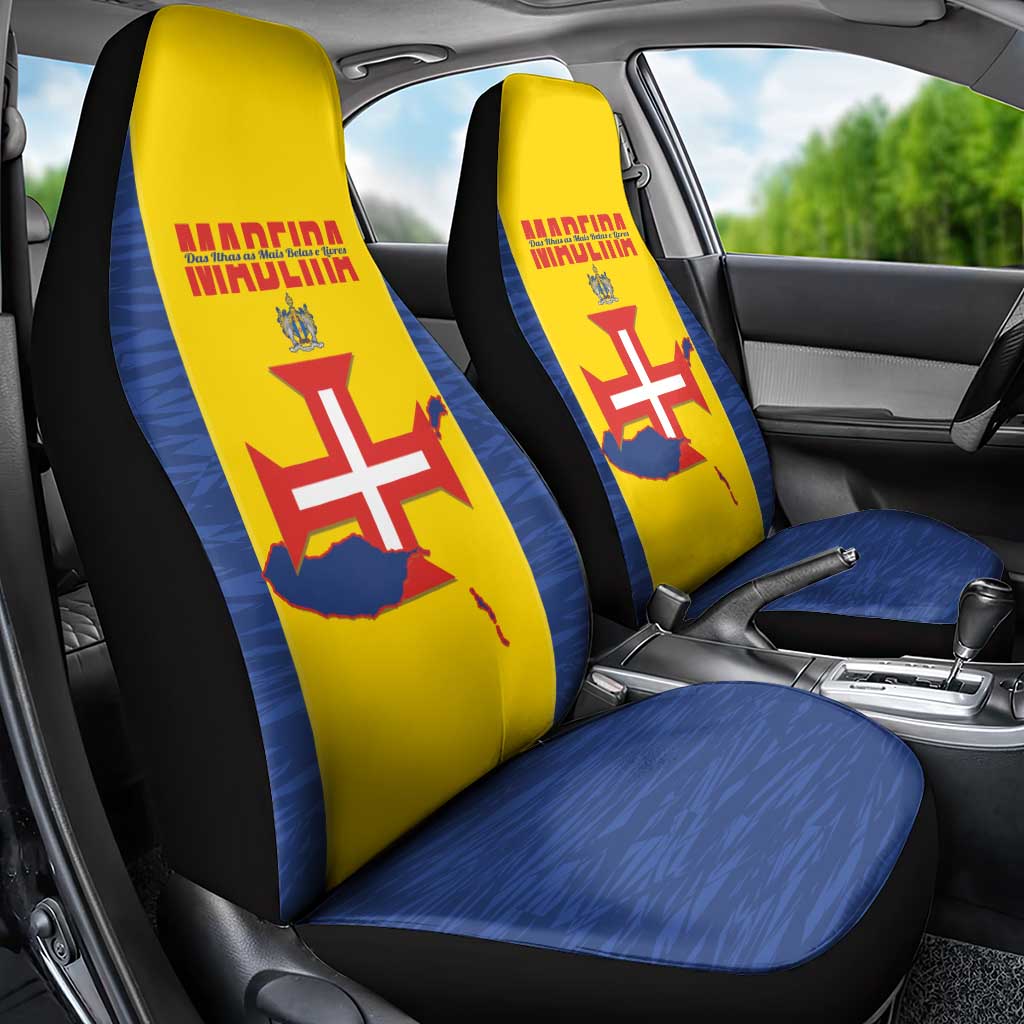 Maderia Day Car Seat Cover Pearl of the Atlantic Flag Style - Wonder Print Shop