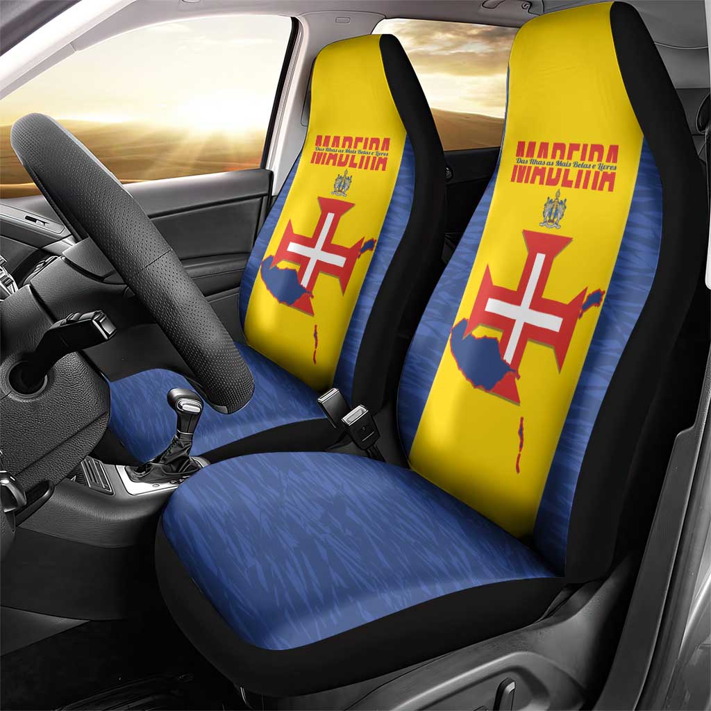 Maderia Day Car Seat Cover Pearl of the Atlantic Flag Style - Wonder Print Shop