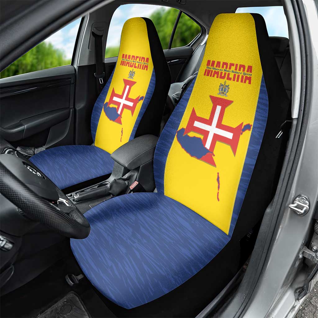 Maderia Day Car Seat Cover Pearl of the Atlantic Flag Style - Wonder Print Shop