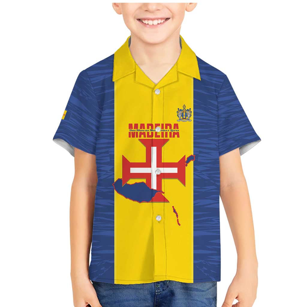 Maderia Day Family Matching Mermaid Dress and Hawaiian Shirt Pearl of the Atlantic Flag Style - Wonder Print Shop