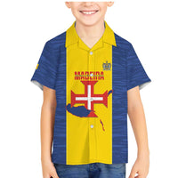 Maderia Day Family Matching Mermaid Dress and Hawaiian Shirt Pearl of the Atlantic Flag Style - Wonder Print Shop