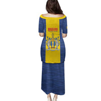 Maderia Day Family Matching Puletasi and Hawaiian Shirt Pearl of the Atlantic Flag Style - Wonder Print Shop