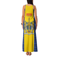 Maderia Day Family Matching Tank Maxi Dress and Hawaiian Shirt Pearl of the Atlantic Flag Style - Wonder Print Shop