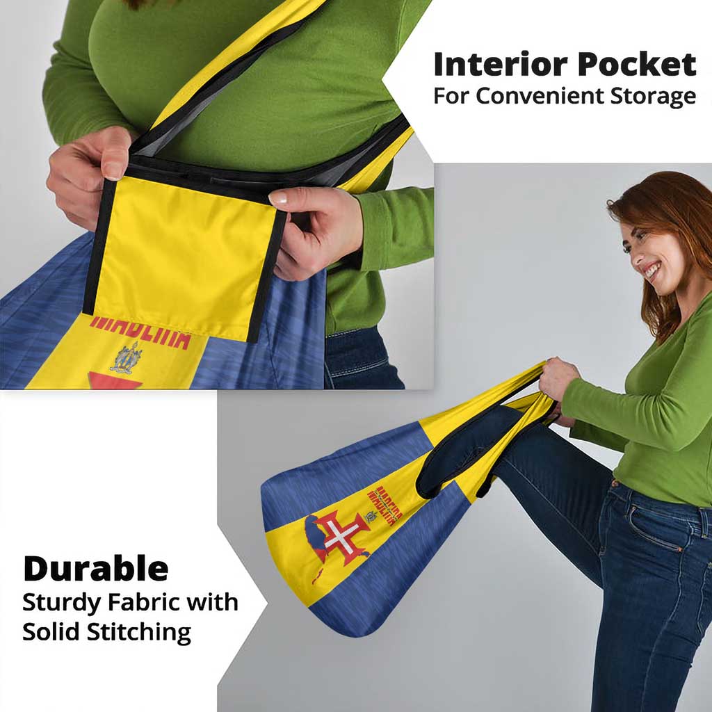 Maderia Day Grocery Bag Pearl of the Atlantic Flag Style - Wonder Print Shop