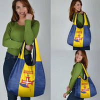 Maderia Day Grocery Bag Pearl of the Atlantic Flag Style - Wonder Print Shop