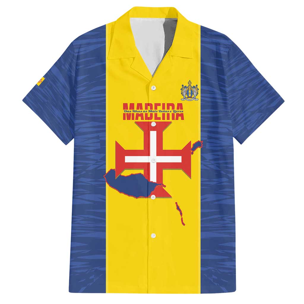 Maderia Day Hawaiian Shirt Pearl of the Atlantic Flag Style - Wonder Print Shop