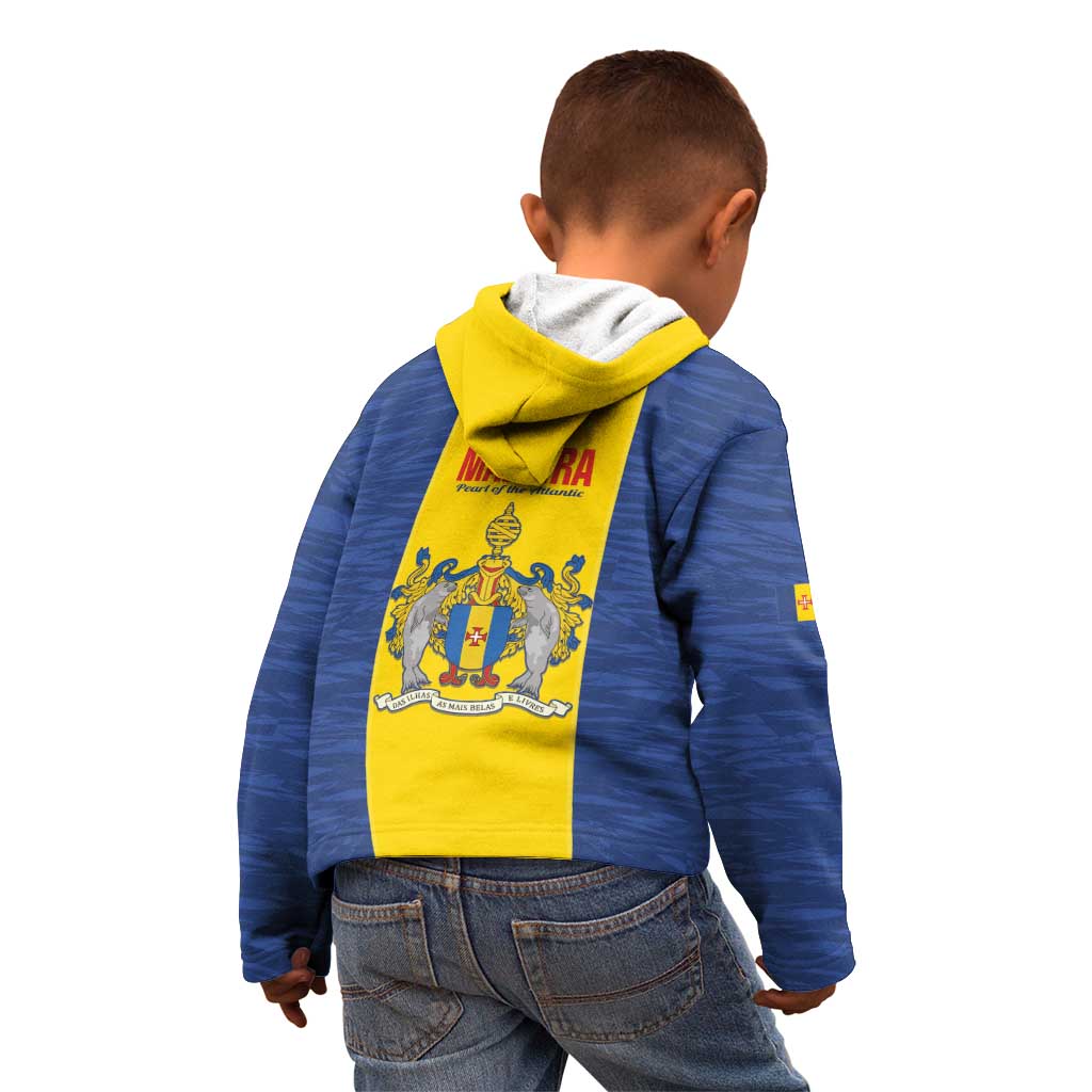 Maderia Day Kid Hoodie Pearl of the Atlantic Flag Style - Wonder Print Shop
