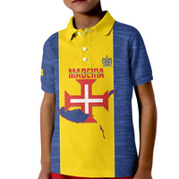 Maderia Day Kid Polo Shirt Pearl of the Atlantic Flag Style - Wonder Print Shop