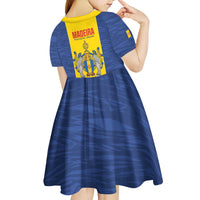 Maderia Day Kid Short Sleeve Dress Pearl of the Atlantic Flag Style - Wonder Print Shop