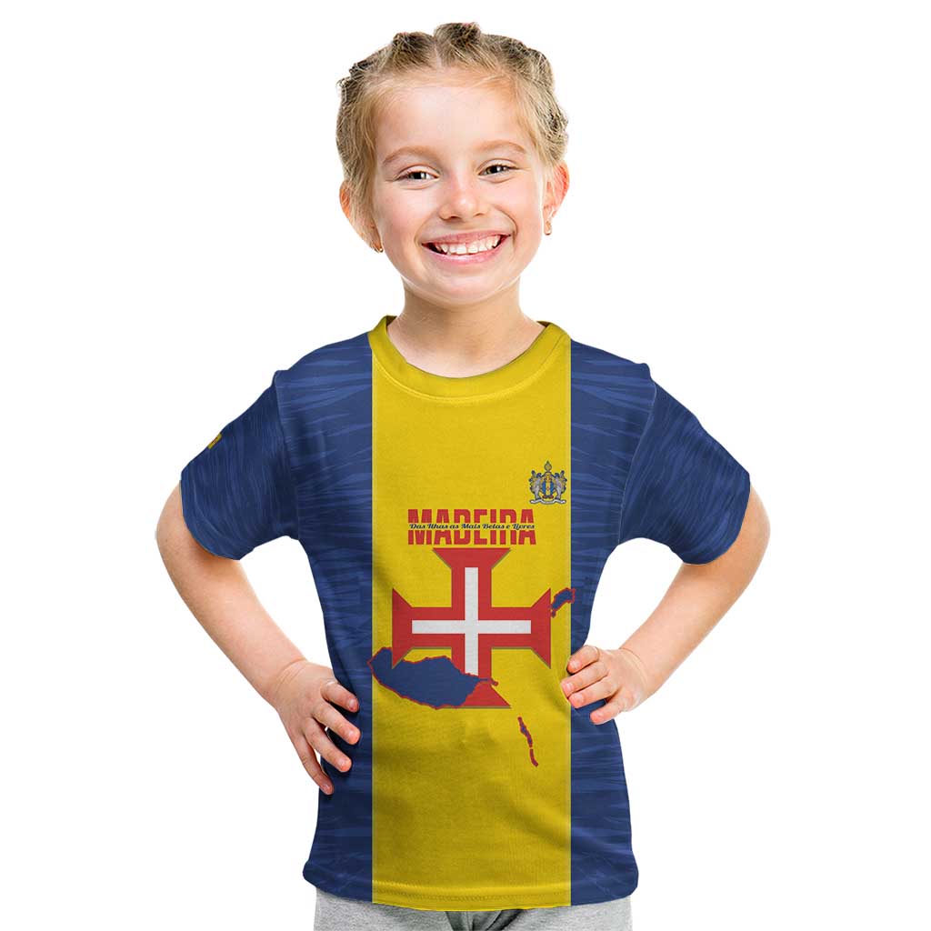 Maderia Day Kid T Shirt Pearl of the Atlantic Flag Style - Wonder Print Shop