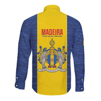 Maderia Day Long Sleeve Button Shirt Pearl of the Atlantic Flag Style - Wonder Print Shop