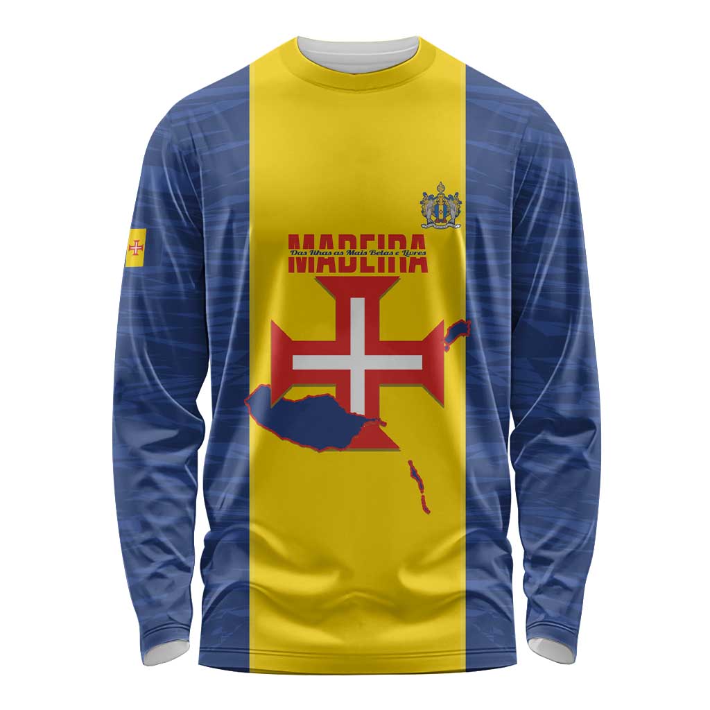 Maderia Day Long Sleeve Shirt Pearl of the Atlantic Flag Style - Wonder Print Shop