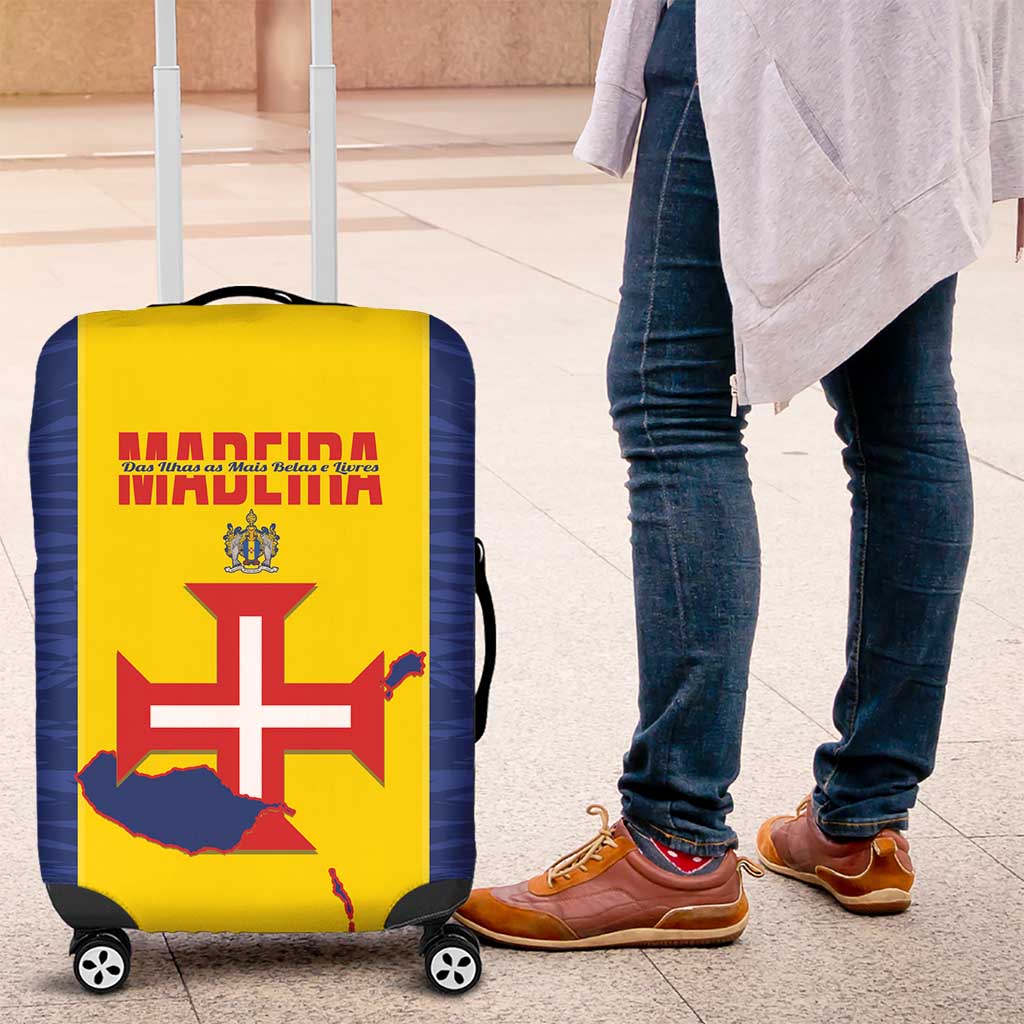 Maderia Day Luggage Cover Pearl of the Atlantic Flag Style - Wonder Print Shop