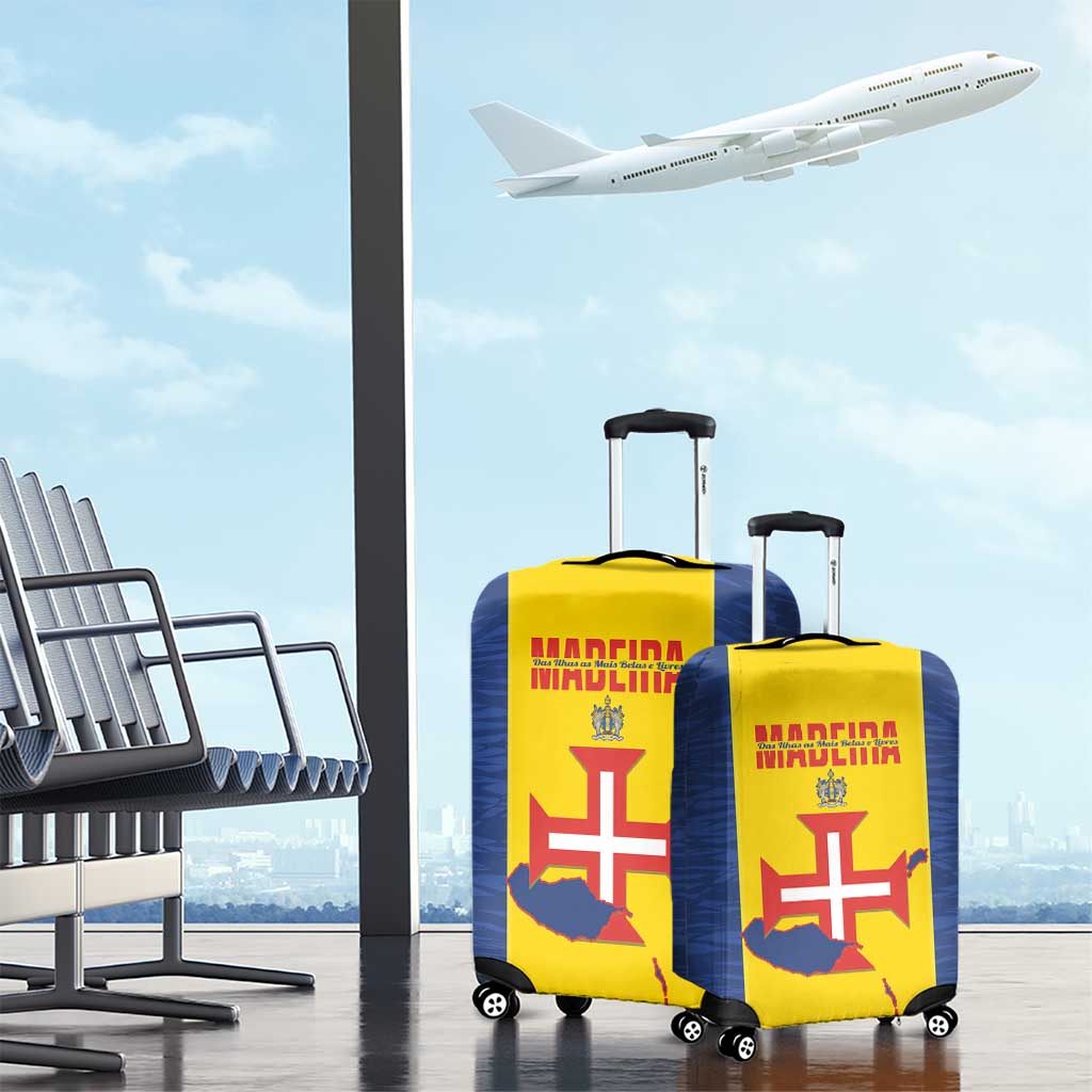 Maderia Day Luggage Cover Pearl of the Atlantic Flag Style - Wonder Print Shop