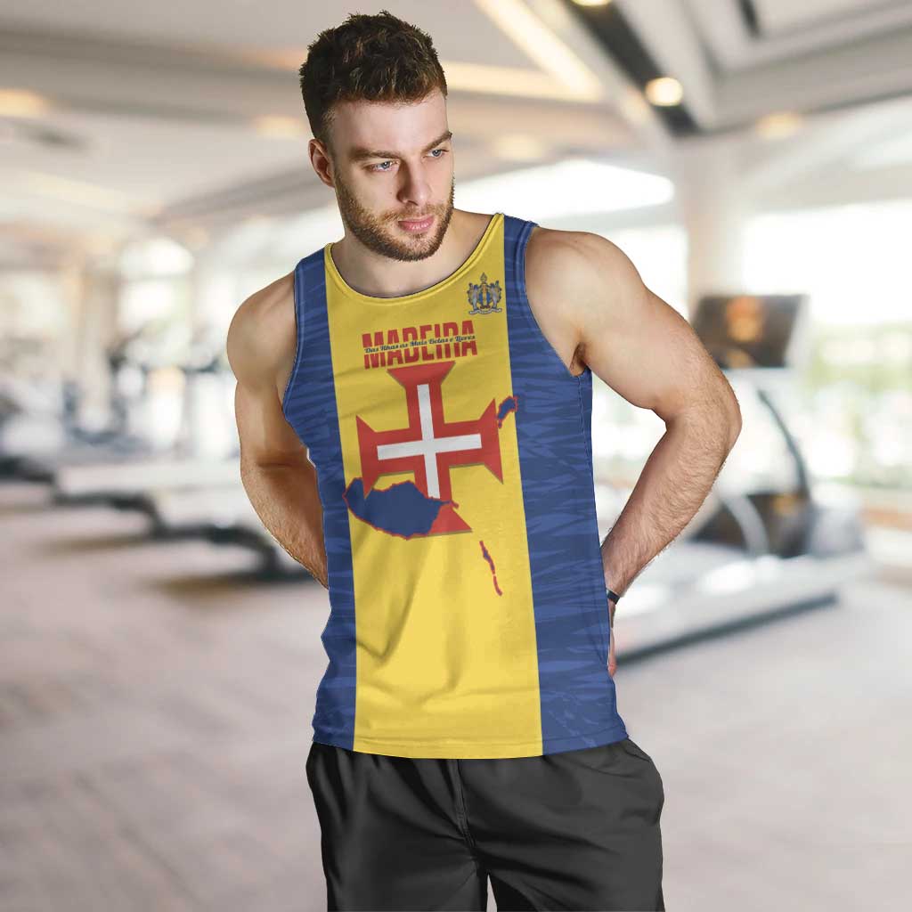 Maderia Day Men Tank Top Pearl of the Atlantic Flag Style - Wonder Print Shop