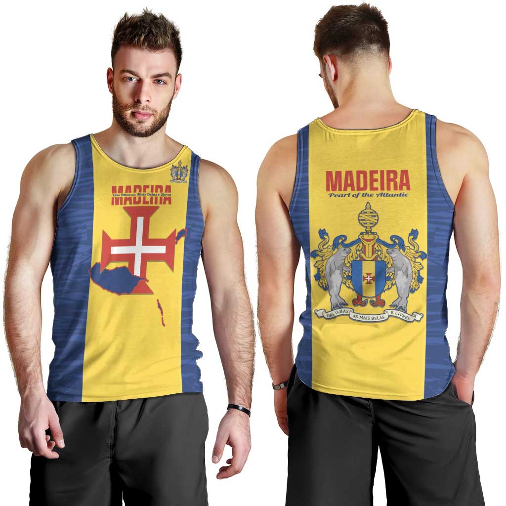 Maderia Day Men Tank Top Pearl of the Atlantic Flag Style - Wonder Print Shop