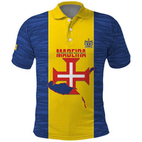 Maderia Day Polo Shirt Pearl of the Atlantic Flag Style - Wonder Print Shop