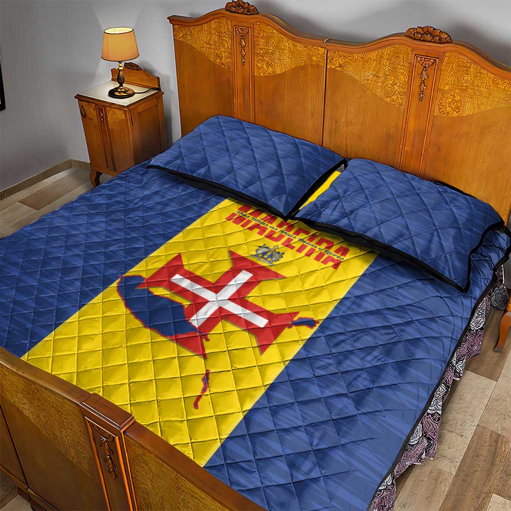 Maderia Day Quilt Bed Set Pearl of the Atlantic Flag Style - Wonder Print Shop