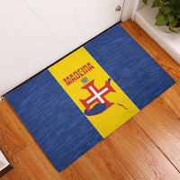 Maderia Day Rubber Doormat Pearl of the Atlantic Flag Style - Wonder Print Shop