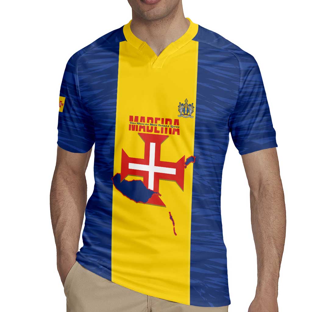 Maderia Day Rugby Jersey Pearl of the Atlantic Flag Style - Wonder Print Shop