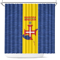 Maderia Day Shower Curtain Pearl of the Atlantic Flag Style - Wonder Print Shop