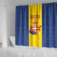 Maderia Day Shower Curtain Pearl of the Atlantic Flag Style - Wonder Print Shop