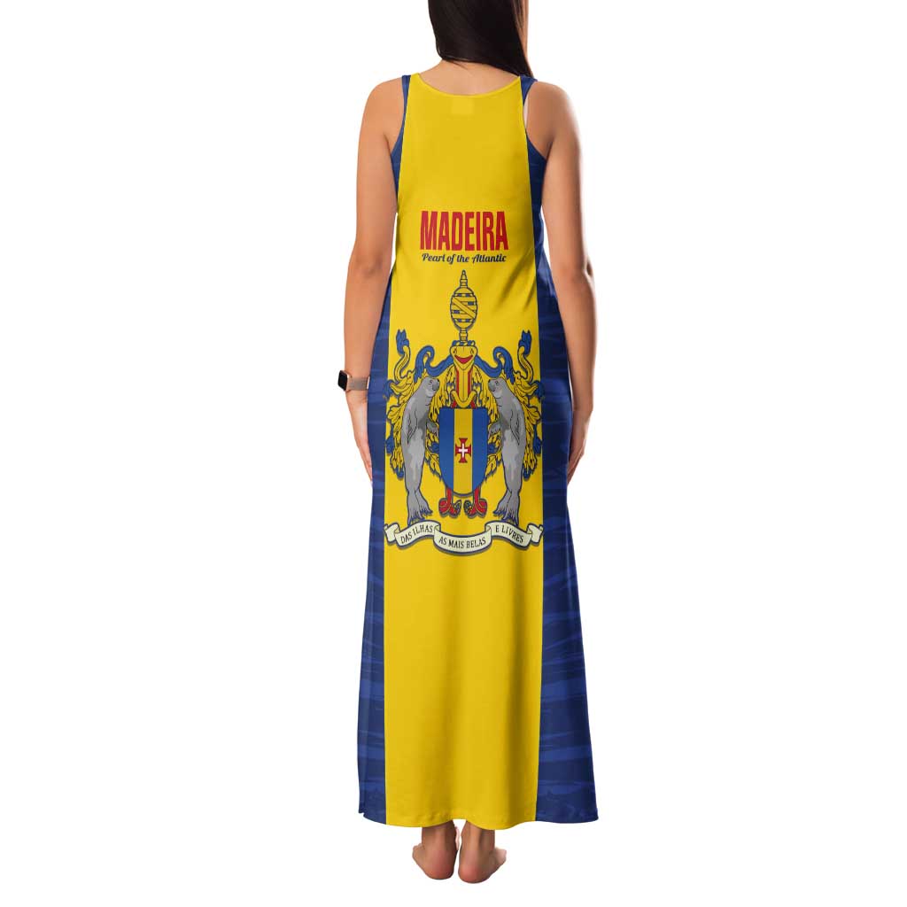 Maderia Day Tank Maxi Dress Pearl of the Atlantic Flag Style - Wonder Print Shop