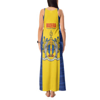 Maderia Day Tank Maxi Dress Pearl of the Atlantic Flag Style - Wonder Print Shop
