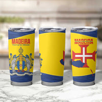 Maderia Day Tumbler Cup Pearl of the Atlantic Flag Style - Wonder Print Shop