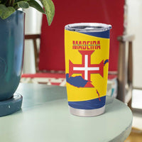 Maderia Day Tumbler Cup Pearl of the Atlantic Flag Style - Wonder Print Shop