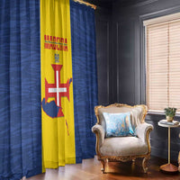 Maderia Day Window Curtain Pearl of the Atlantic Flag Style - Wonder Print Shop