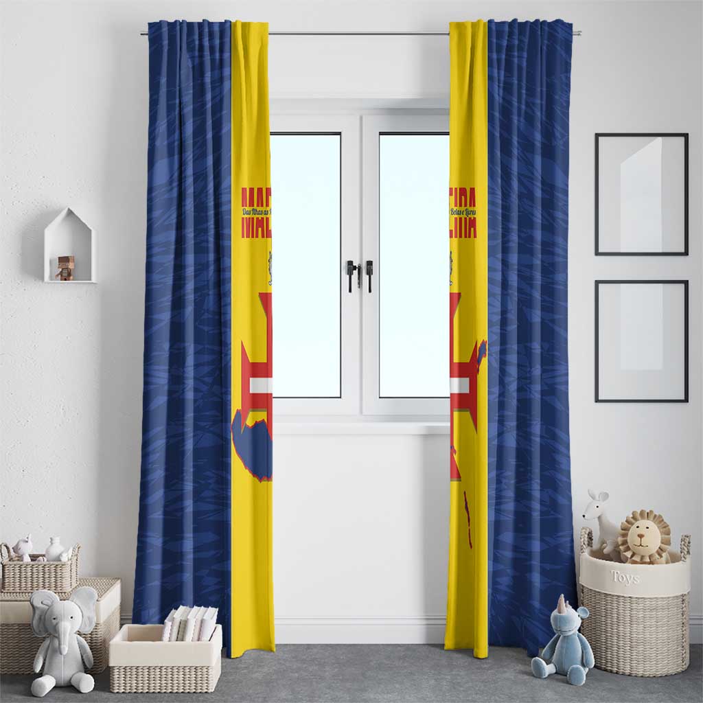 Maderia Day Window Curtain Pearl of the Atlantic Flag Style - Wonder Print Shop