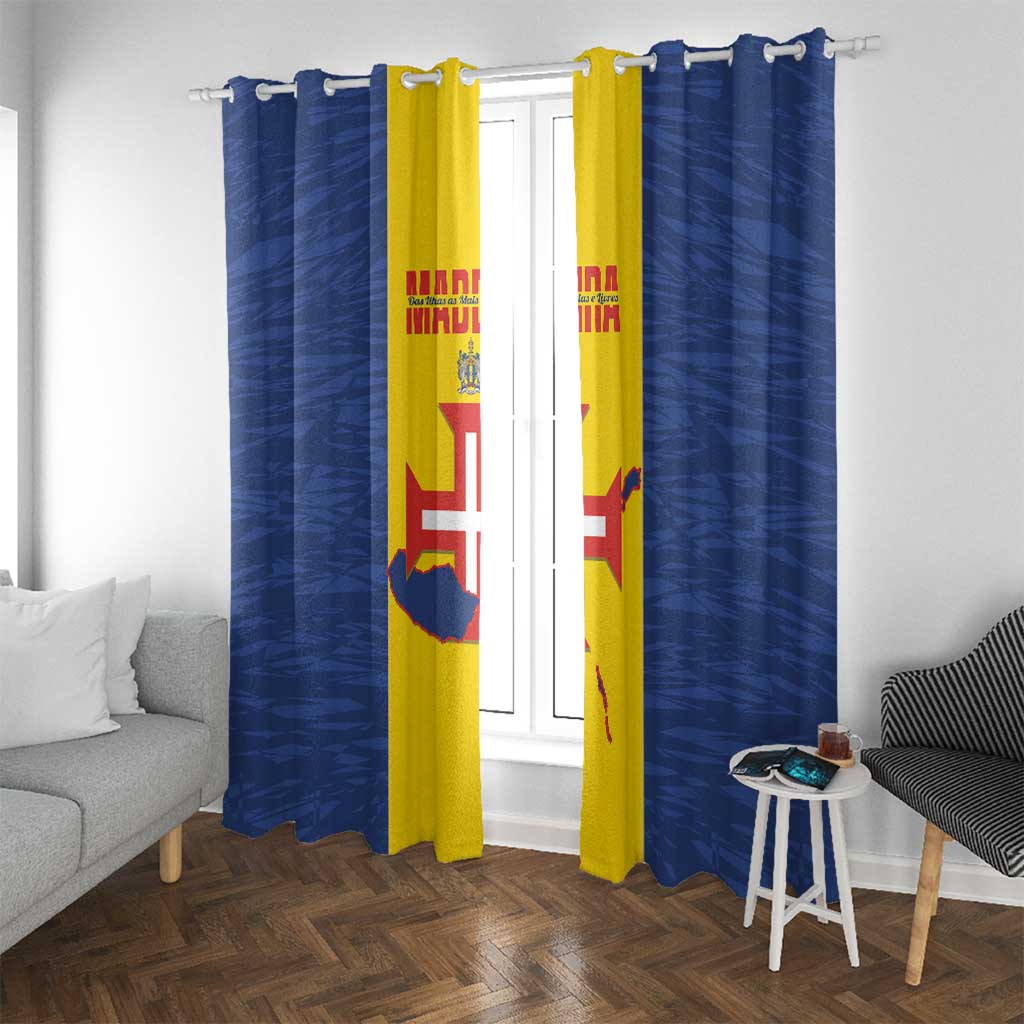 Maderia Day Window Curtain Pearl of the Atlantic Flag Style - Wonder Print Shop