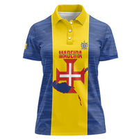 Maderia Day Women Polo Shirt Pearl of the Atlantic Flag Style - Wonder Print Shop