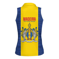 Maderia Day Women Sleeveless Polo Shirt Pearl of the Atlantic Flag Style - Wonder Print Shop