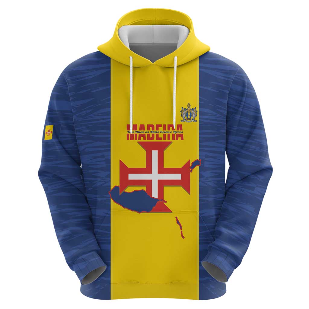 Maderia Day Zip Hoodie Pearl of the Atlantic Flag Style - Wonder Print Shop
