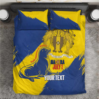 Personalised Maderia Day Bedding Set July 1 Monk Seal Grunge Style - Wonder Print Shop
