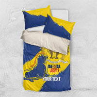 Personalised Maderia Day Bedding Set July 1 Monk Seal Grunge Style - Wonder Print Shop