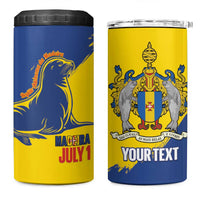 Personalised Maderia Day 4 in 1 Can Cooler Tumbler July 1 Monk Seal Grunge Style - Wonder Print Shop