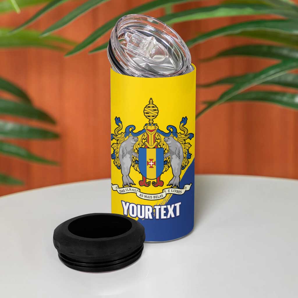 Personalised Maderia Day 4 in 1 Can Cooler Tumbler July 1 Monk Seal Grunge Style - Wonder Print Shop