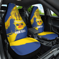 Personalised Maderia Day Car Seat Cover July 1 Monk Seal Grunge Style - Wonder Print Shop